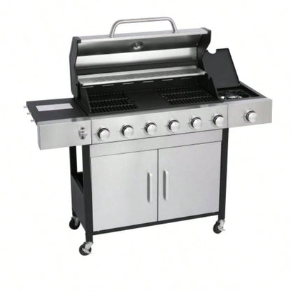 6 - Propane Gas Grill With Side