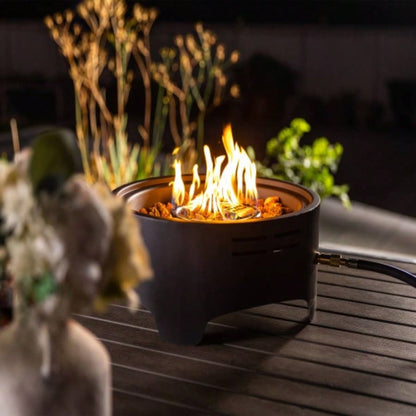 28 Propane Gas Fire Pits, 50000 BTU Rectangular Steel Fire Pit Outdoor living room Garden Balcony - Black