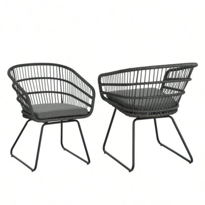 TERRY CHAIR, 2PCS with 2 Cushions, Gray