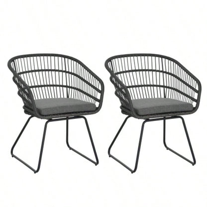 TERRY CHAIR, 2PCS with 2 Cushions, Gray