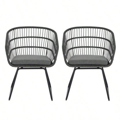TERRY CHAIR, 2PCS with 2 Cushions, Gray
