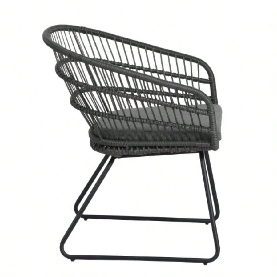 TERRY CHAIR, 2PCS with 2 Cushions, Gray