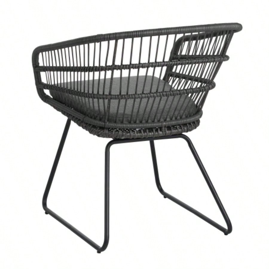 TERRY CHAIR, 2PCS with 2 Cushions, Gray
