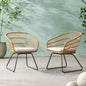TERRY CHAIR, 2PCS with 2 Cushions, Gray