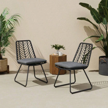 TERRY CHAIR, 2PCS with 2 Cushions, Gray