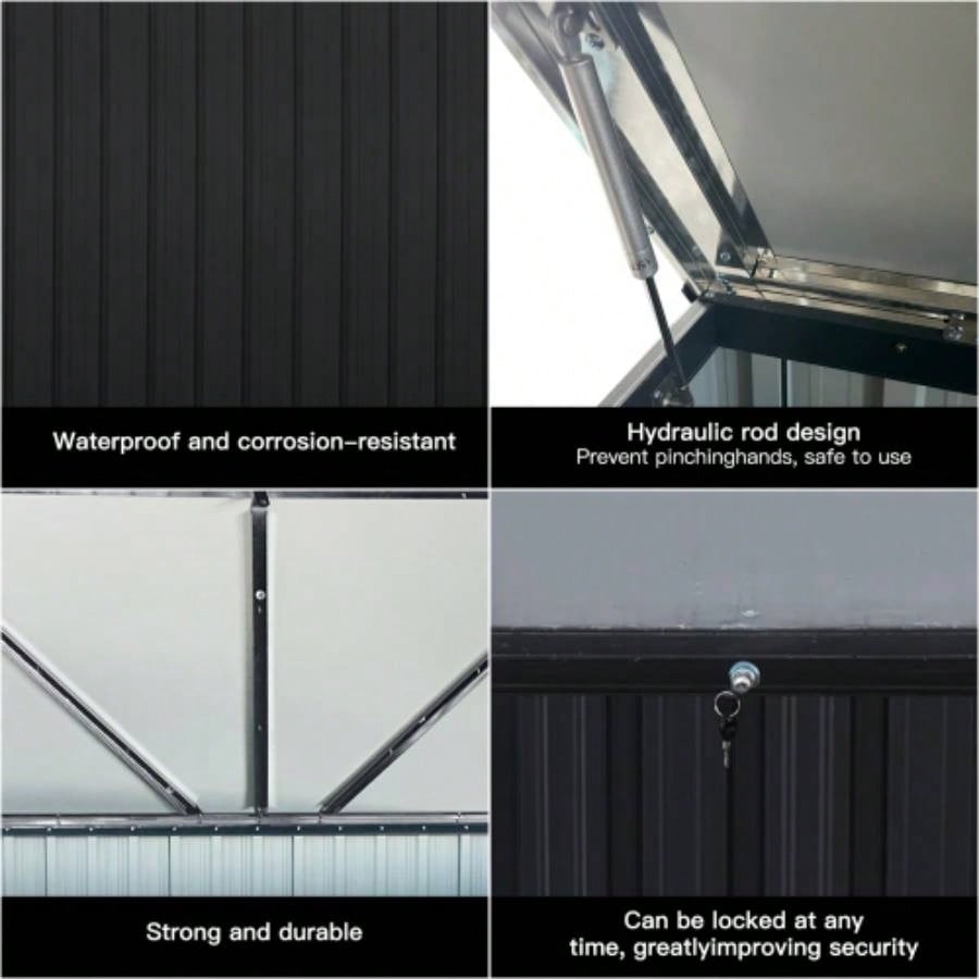 Metal Storage Box Store Large Out Door Use