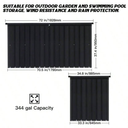 Metal Storage Box Store Large Out Door Use