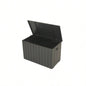 120 Gallon Outdoor Storage Deck Box Waterproof, Large Patio Storage Bin Outside Cushions, Throw Pillows, Garden Tools, Lockable Dark Gray