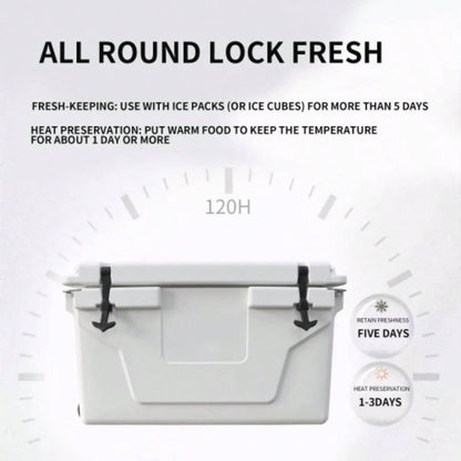White color cooler box 65QT camping chest beer box outdoor fishing coolerBlue