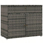 Outsunny Outdoor Towel Rack Pool Toy Cabinet, Hot Tub Accessory Storage, Freestanding PE Rattan Wicker Cabinet with Drawer Indoor, Outdoor Swimming Pool, Spa, Gray