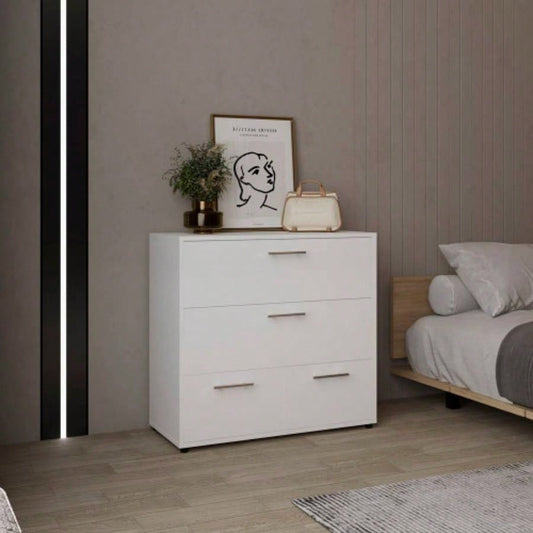 Dresser, 4 Drawers, 4, White