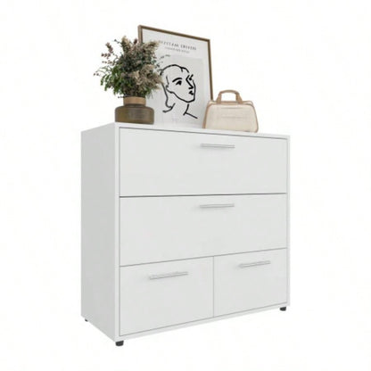Dresser, 4 Drawers, 4, White