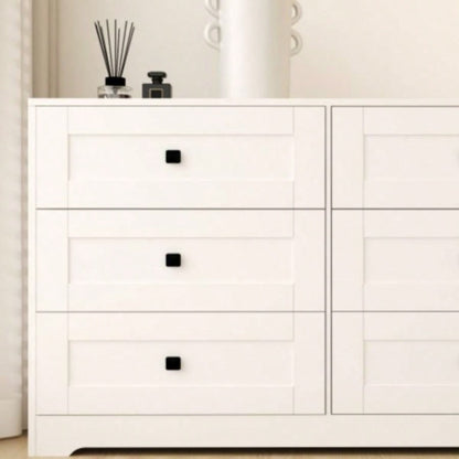 Chest Of Drawer with 6 drawers white color farm door