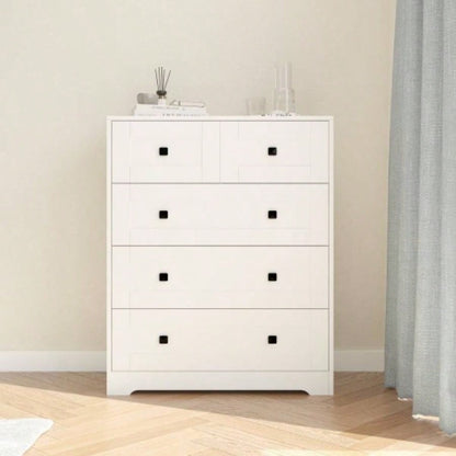 Chest Of Drawer with 6 drawers white color farm door