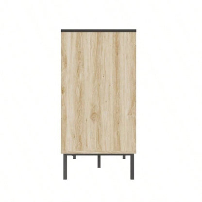 Fluted, Bedroom Storage Cabinet, Six drawer storage, Large Capacity, Modern Minimalist Drawer Cabinet, Two - tone Design