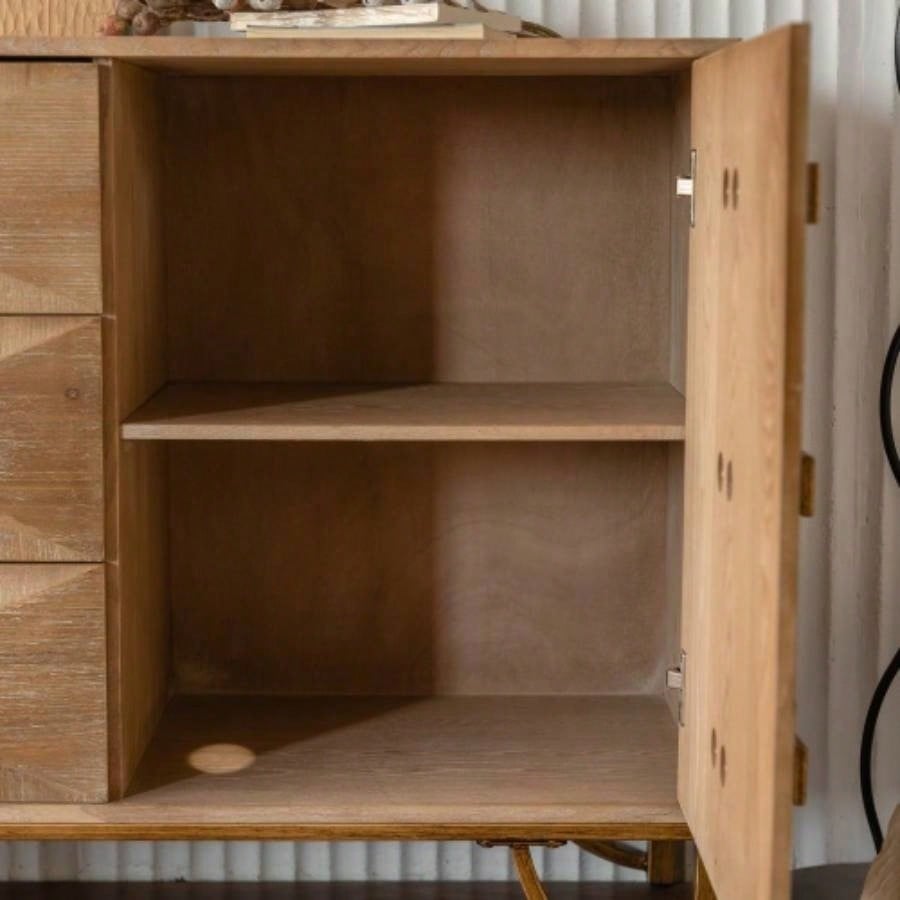 3 Drawers Dresser, Modern Dressers Chests of Drawers, TV Stand, Light Wood Dresser Bedroom, Living Room, Hallway