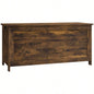 HOMCOM 39.4 Storage Chest/ 2 Safety Hinges, Wooden Box, Rustic Brown