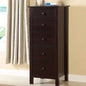 Transitional Espresso Compact Design 5 - Drawer Chest Bedroom/ Small Living Space Chest of drawers