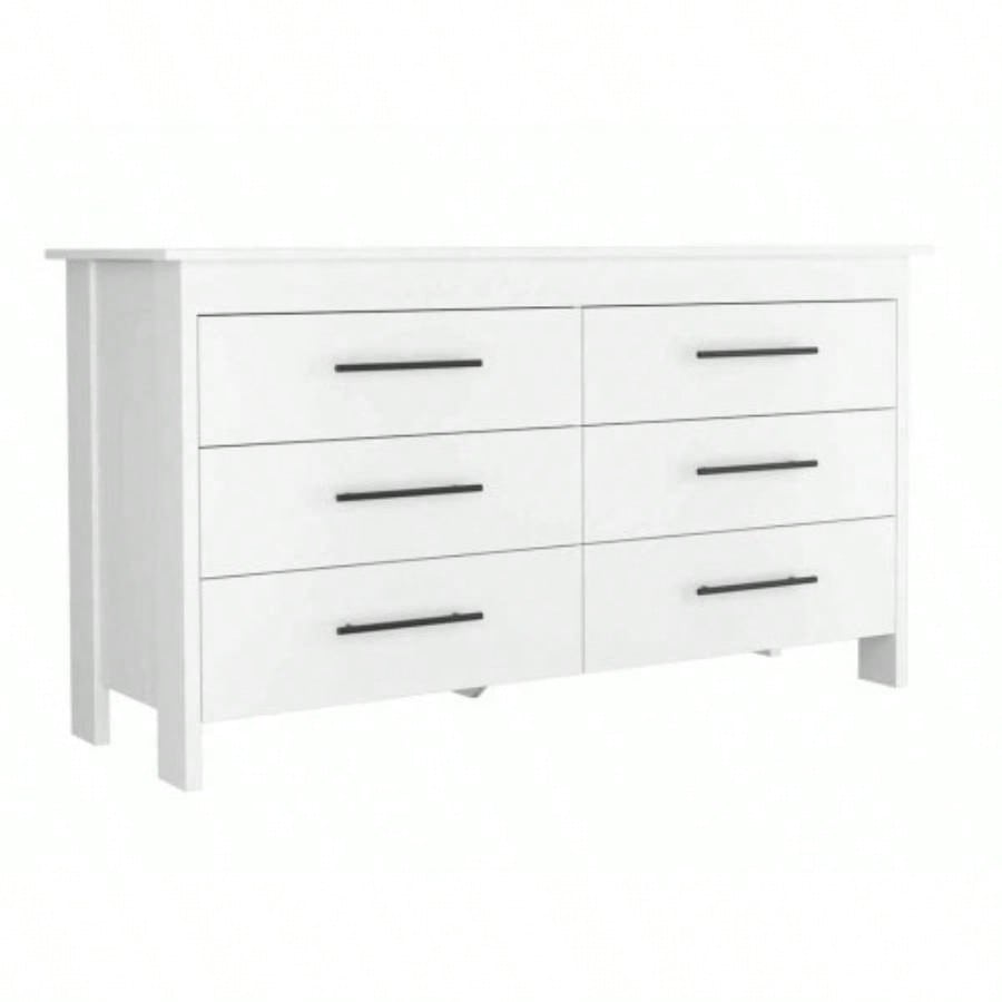 Southington 6 - Drawer Rectangle Dresser White