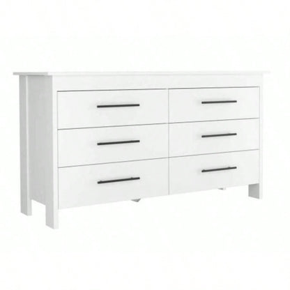 Southington 6 - Drawer Rectangle Dresser White