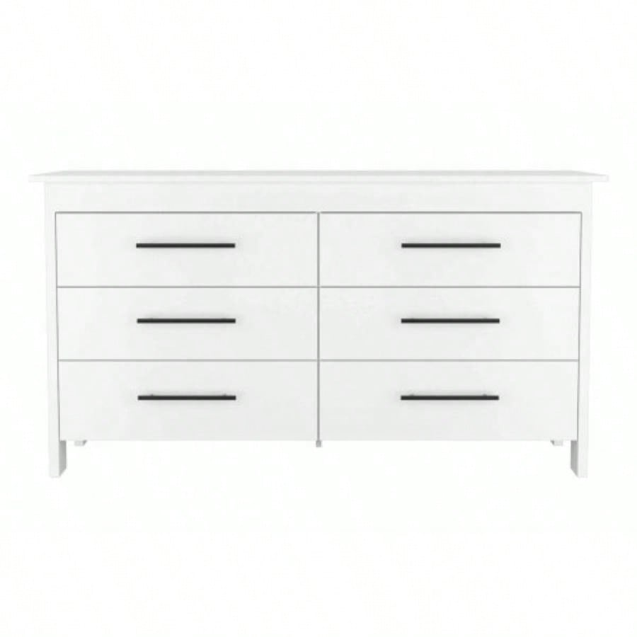 Southington 6 - Drawer Rectangle Dresser White