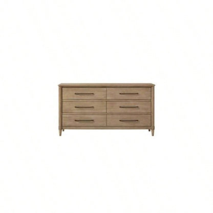 Casual 6 Drawer Dresser Sand