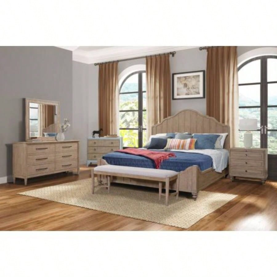 Casual 6 Drawer Dresser Sand