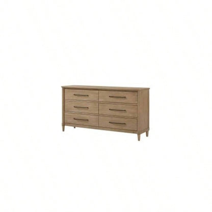 Casual 6 Drawer Dresser Sand