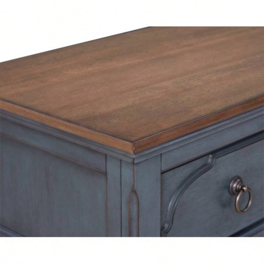 5 - Drawer Chest, No Assembly Required, Corduroy Blue