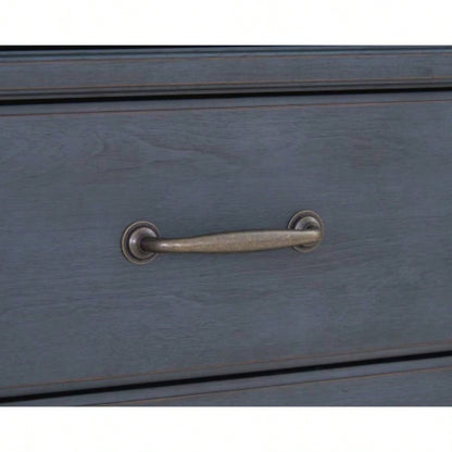 5 - Drawer Chest, No Assembly Required, Corduroy Blue
