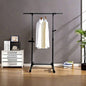 Short Clothing Racks Hanging Clothes with Bottom Shelves and Wheels Heavy Duty Rolling Clothes Rack Kids Clothing Rack Adult Coat, Closet, Wardrobe - Black