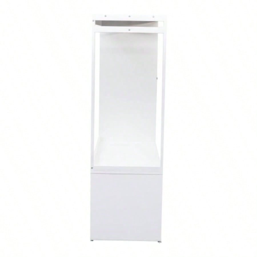 Wardrobe Closet, White Cabinet with Shelves, High wardrobe with 2 doors, some storage shelves, Large Clothing Storage with Hanging Rod Bedroom, Living/Laundry Room