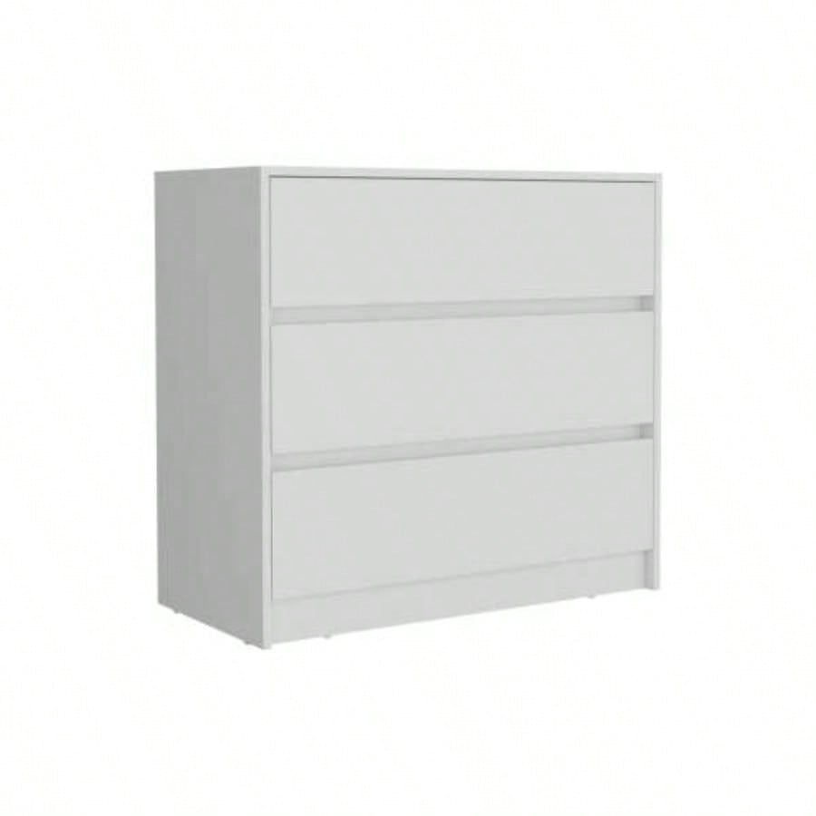 Dresser 31H, 3 Drawers, Chest of Drawers, White