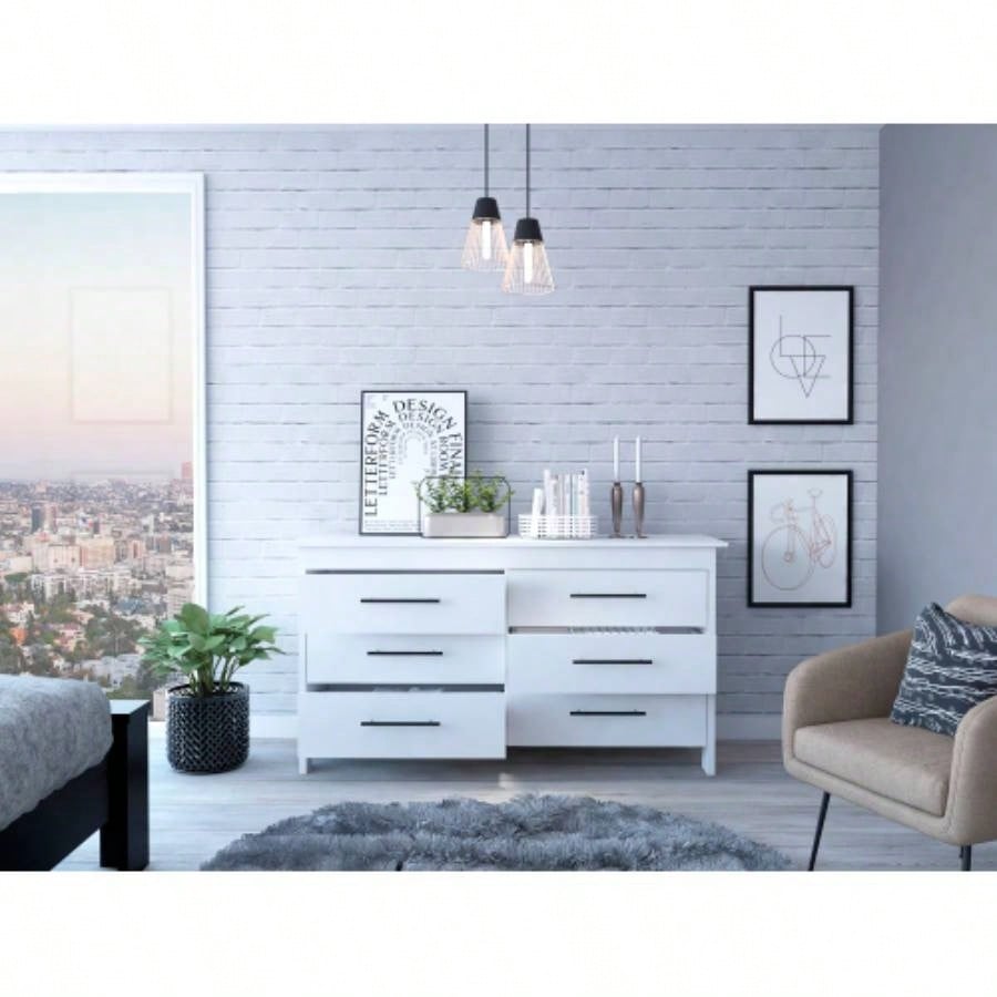 Luxor Six Drawer Double Dresser