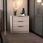 Dresser 27H, 3 Drawers Dresser, Superior Top, Light Gray