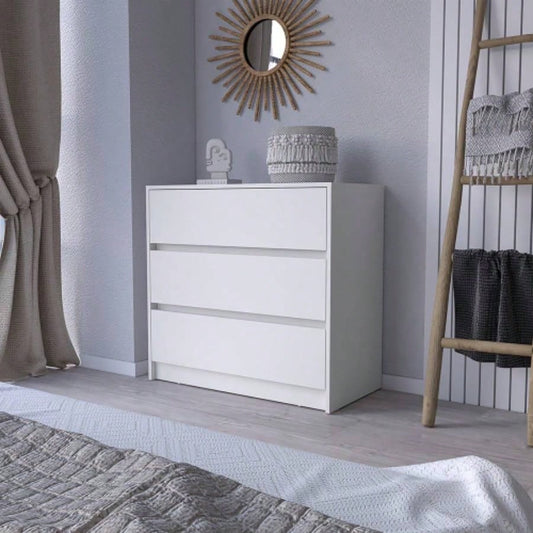 Dresser Maldus, Three Drawers, White