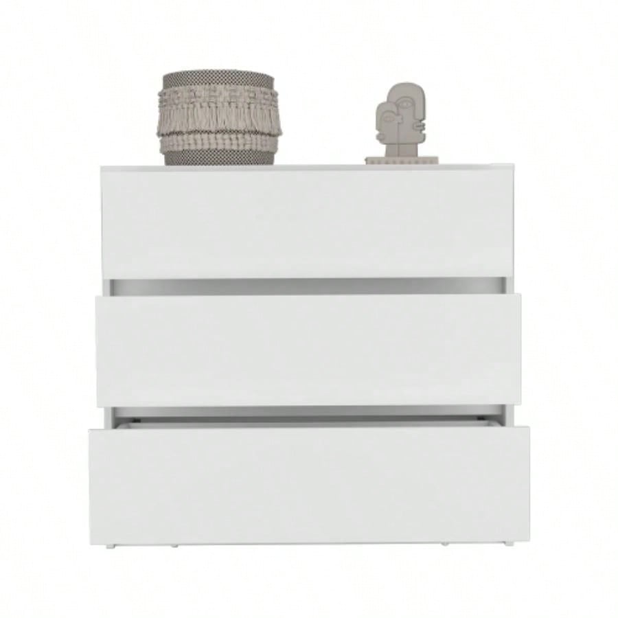 Dresser Maldus, Three Drawers, White