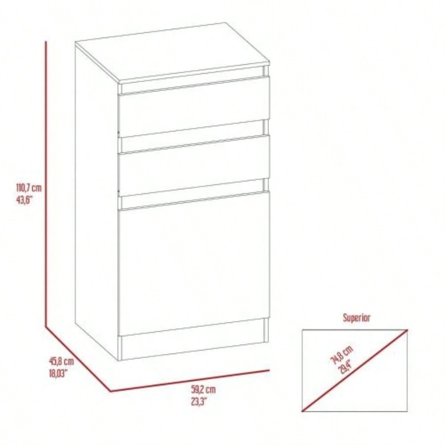 Dresser Asturias, Jewerly Box, Dark Walnut