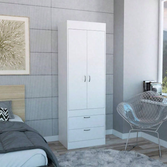 Armoire, One Large Cabinet, Two Drawers