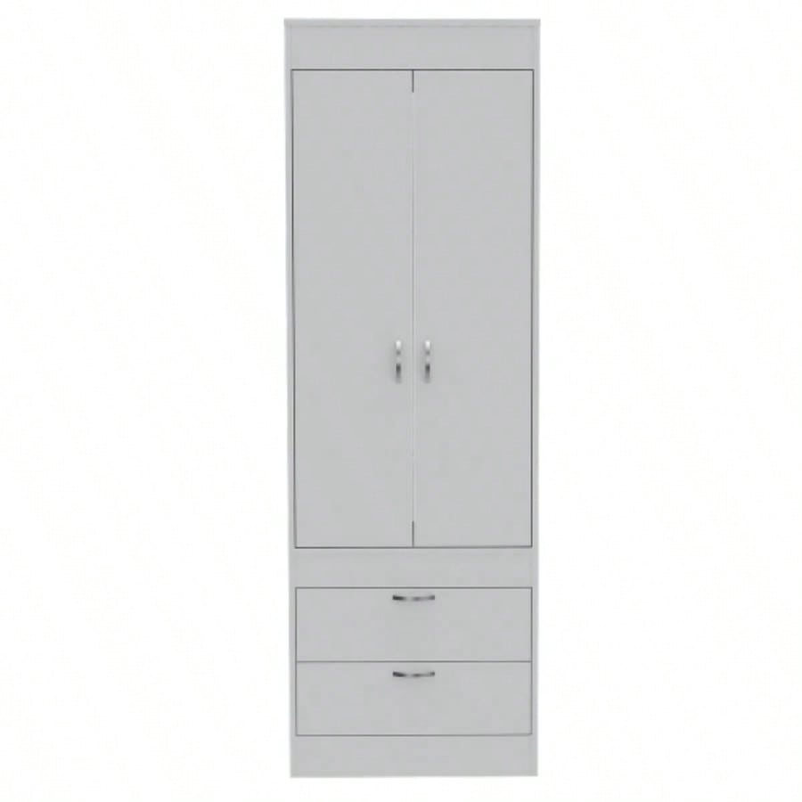 Armoire, One Large Cabinet, Two Drawers