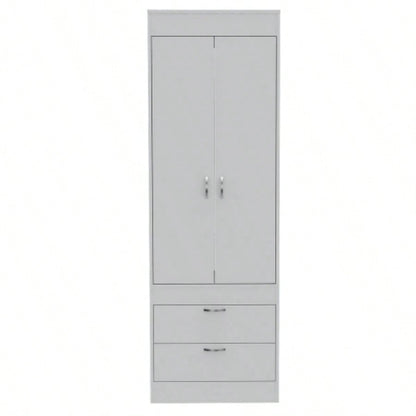 Armoire, One Large Cabinet, Two Drawers