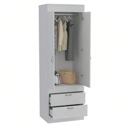 Armoire, One Large Cabinet, Two Drawers
