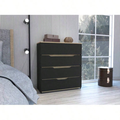 California Drawer Dresser, Four Spacious Drawers, Superior Top