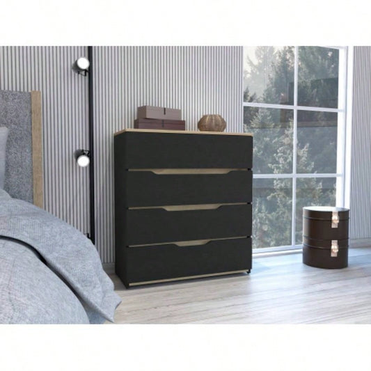 California Drawer Dresser, Four Spacious Drawers, Superior Top