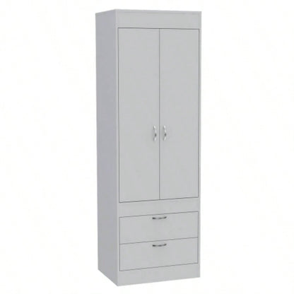 Armoire, One Large Cabinet, Two Drawers