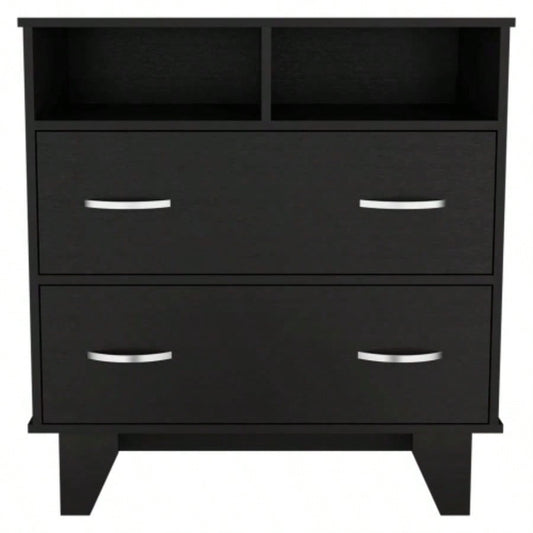 Double Drawer Dresser Arabi, Bedroom, Black