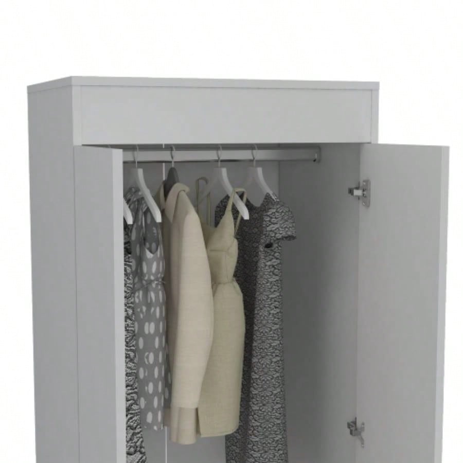 Armoire, One Large Cabinet, Two Drawers