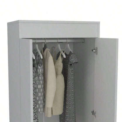 Armoire, One Large Cabinet, Two Drawers