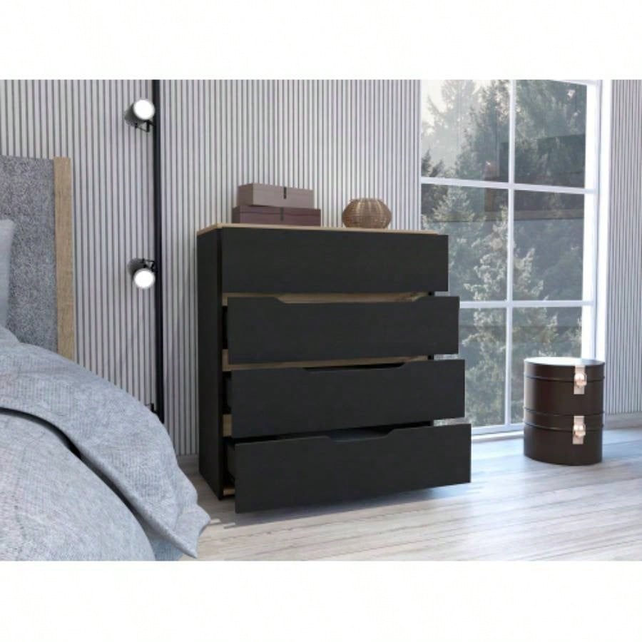 California Drawer Dresser, Four Spacious Drawers, Superior Top
