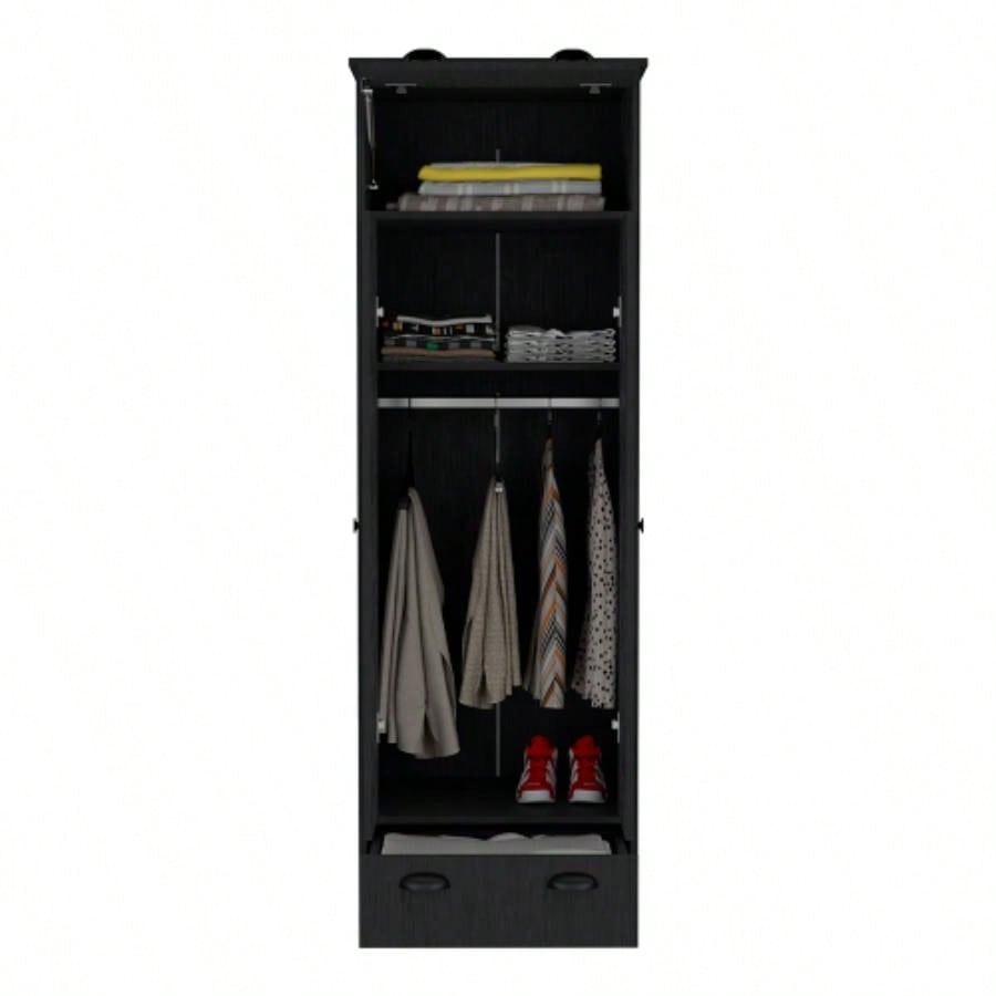Armoire Dumas, Bedroom, Black